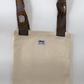 Tote bag avec bretelles en imprimé shweshwe  marron avec tête de lion 