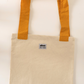 Tote bag avec bretelles en imprimé shweshwe  jaune